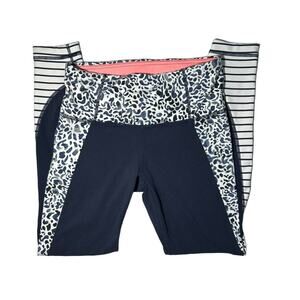 Athleta Woman's Ankle Leopard Stripe Solid Leggings Size XS